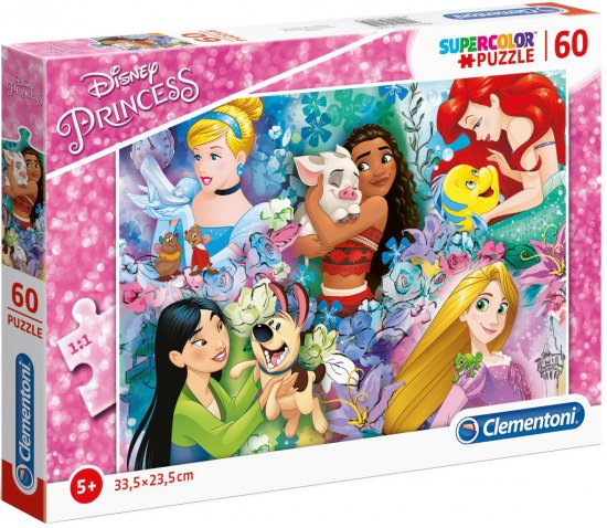 קלמנטוני -  פאזל 60 חלקים מקסי נסיכות דיסני - Clementoni Maxi Puzzle Disney Princess