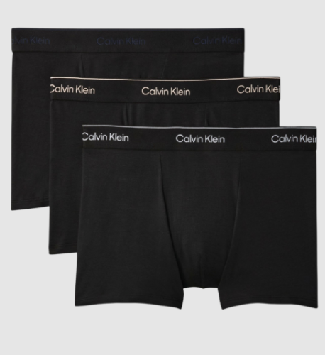CALVIN KLEIN מארז שלושה תחתוני טראנק שחור