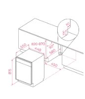 מדיח כלים אינטגרלי 45 ס"מ TEKA תקה דגם DFI 74860 NUEVO