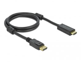 כבל מסך אקטיבי Delock Active DisplayPort 1.2 to HDMI Cable 4K 60 Hz 2 m
