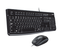 סט מקלדת ועכבר חוטי Logitech MK120