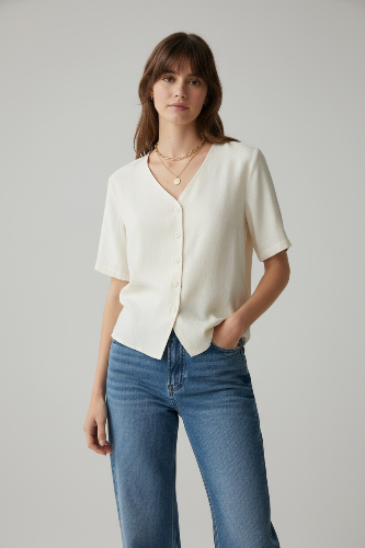 חולצת מרפי- שמנת