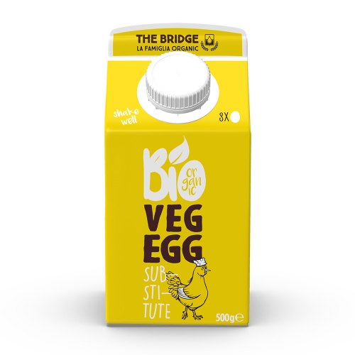 תחליף ביצה נוזלי VEG EGG- על בסיס סויה אורגנית 500 גרם – THE BRIDGE