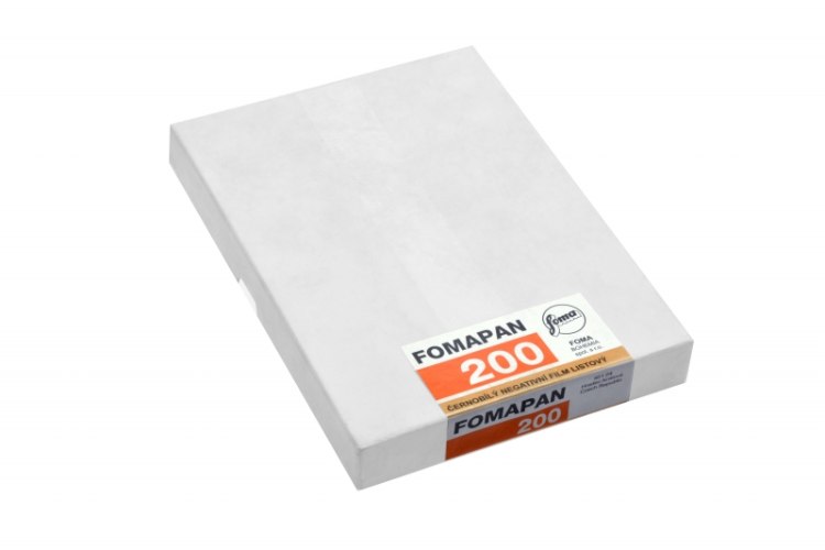 Foma Fomapan 200 4x5" inch 25 sheets  LARGE FORMAT פלטות פורמט גדול