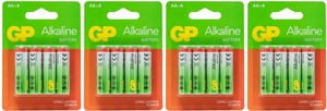 16 סוללות אלקליין AA GP Alkaline