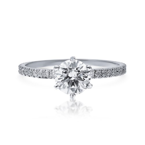 טבעת יהלום סוליטר דגם Scarlett