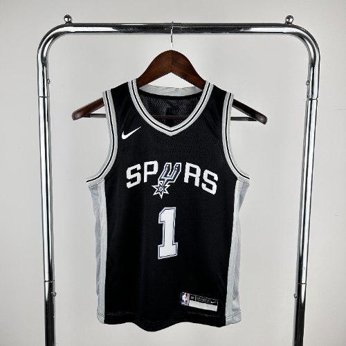 גופיית ילדים NBA סן אנטוניו ספרס Icon Edition - ויקטור וומבניאמה 25/26
