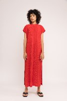 שמלת NAM - פליסה אדום
