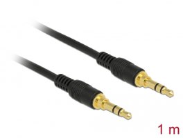 כבל אודיו Delock Stereo Jack Cable 3.5 mm 3 pin 1 m black