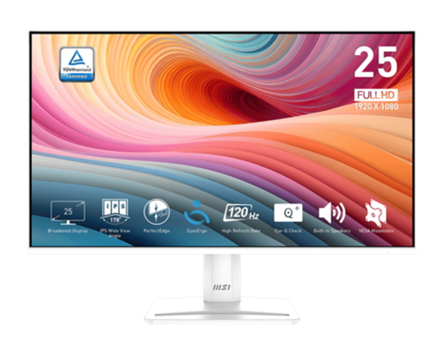 מסך מחשב עסקי  25" MSI PRO MP251W E2 WHITE