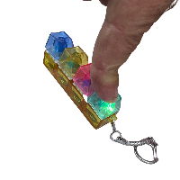 מחזיק מפתחות מקלדת לחצנים מאירים Fidget Toy 4x1