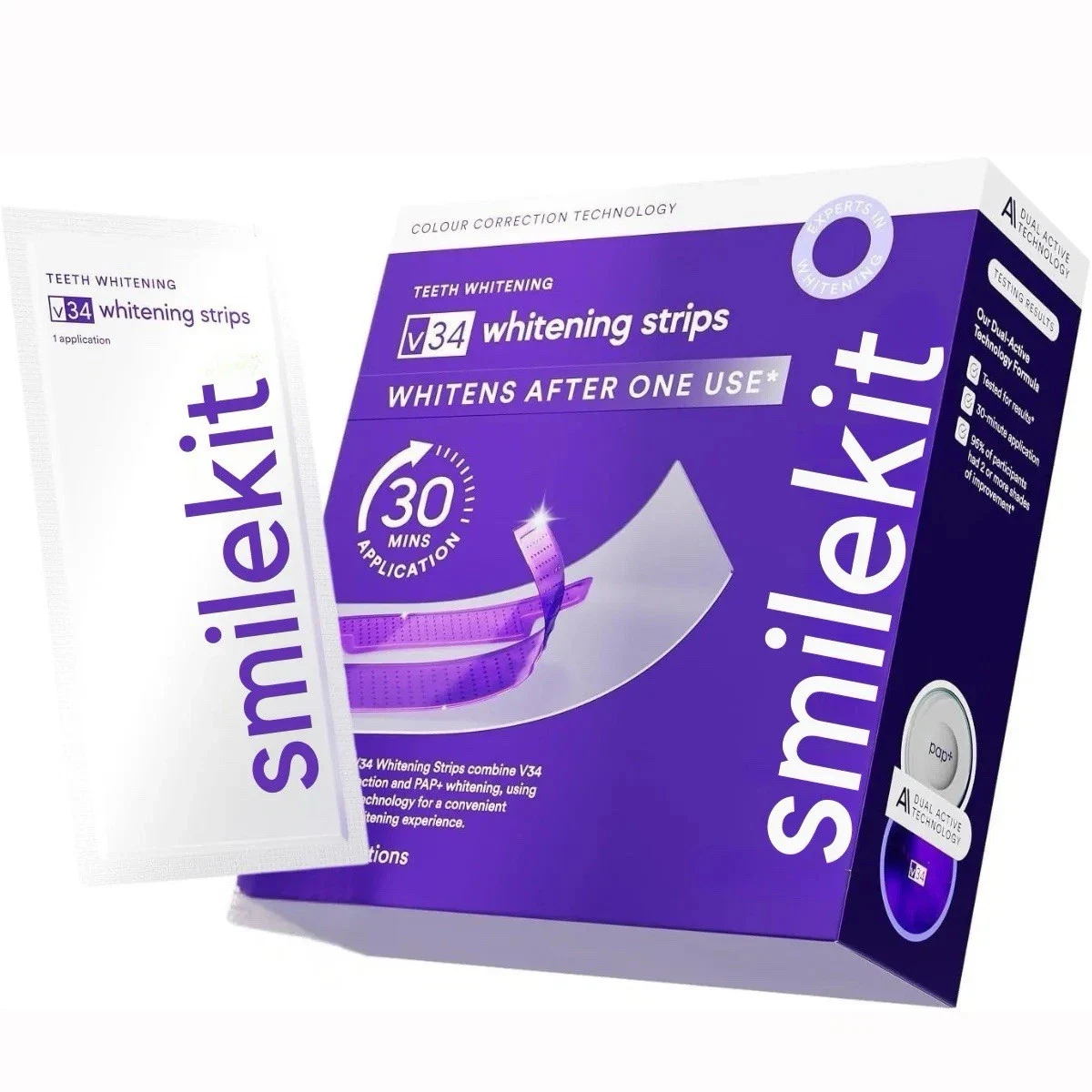 Smilekit - רצועות להלבנת שיניים