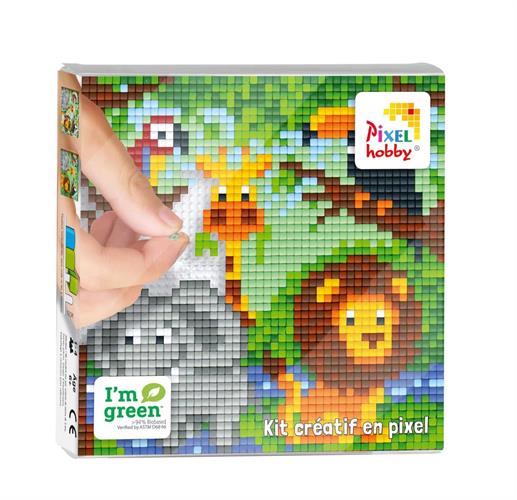 ג'ונגל - תבנית 12/12 ס"מ | פיקסל הובי