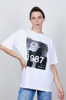 טופ 1987 לבן/שחור