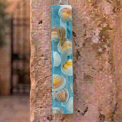 מזוזה עם צדפים בגודל 20 ס"מ