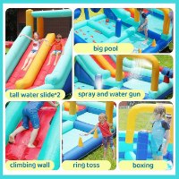 מתנפח מים עם מגלשה דו-מסלוליות W73027 מבית Doctor Dolphin