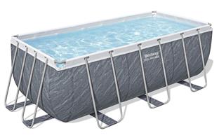 בריכת BESTWAY Chevron Steel Pro Max ‎412×201×122‎ ס״מ | מק״ט ‎56722‎ | מסגרת פלדה TRITECH | רשמי