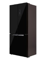 מקרר טסלה Tesla 4 דלתות זכוכית שחורה RF5100FMBEIS