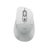 עכבר אלחוטי צבע לבן Logitech Signature Comfort Plus M850 Size L – Bluetooth פריט בודד בצבע לבן-אפור במבט עילי עם גלגלת