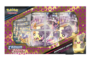 Pokemon TCG:Crown Zenith Morpeko V Union Premium Collection Box Set קלפי פוקימון מקוריים מארז וי