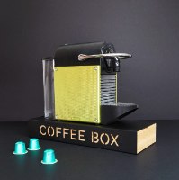 ארגונית מגירה לקפסולות קפה Coffee Box – שחור - מארז לא מושלם