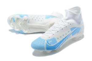 נעלי כדורגל Nike Mercurial Superfly 8 Elite FG לבן תכלת