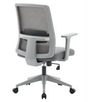 מבט אחורי של כיסא משרדי מבית מירקייס – Miracase Urbanwhite בעיצוב מודרני ונקי.