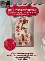 שבלונה של סיפרה אחת בגודל A3 - לבחירה 0-9