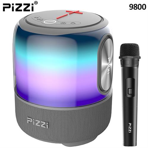רמקול PiZZi Thunder Bass עוצמתי 60W סאונד מדהים + תאורה מתחלפת  דגם PZ-9800