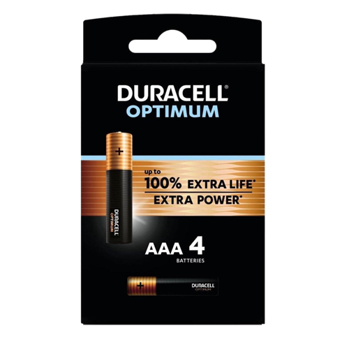 סט 4 סוללות AAA Duracell Optimum