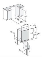 מדיח כלים אינטגרלי 3 סלסלאות Miele G5651SCVI