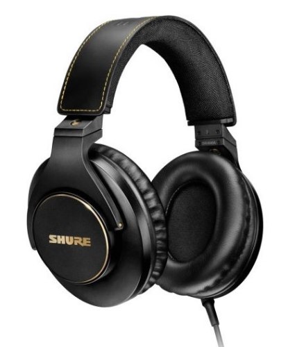 אוזניות אולפן סגורות Shure SRH840A עם בידוד רעשים וכבל נתיק