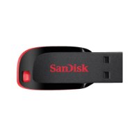 זיכרון נייד צבע שחור-אדום SanDisk Cruzer Blade Z50 32GB – פריט אחד שחור-אדום עם לוגו SanDisk