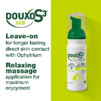 מוס DOUXO S3 SEB לבעיות קשקשים וסבוראה ולעור יבש בכלבים וחתולים-ללא צורך בשטיפה