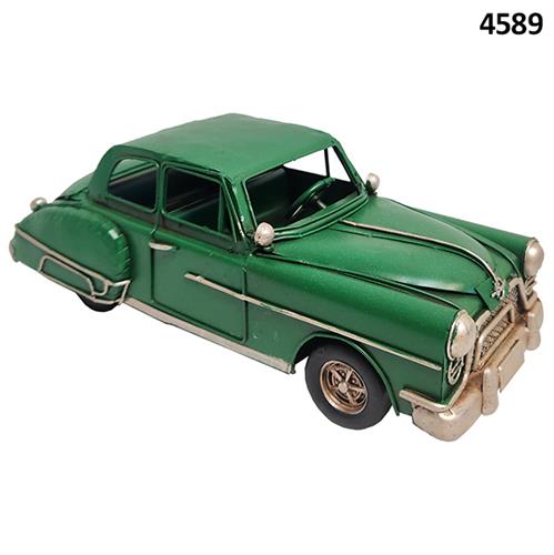 מכונית רטרו ירוקה קלאסית 25x10.5x9 ס"מ דגם 4589