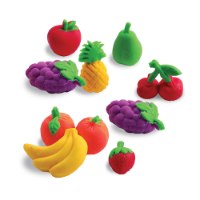 מיני ממתקים מבצק סוכר דגם ירקות ופירות - יוצרים משחקים ואוכלים
