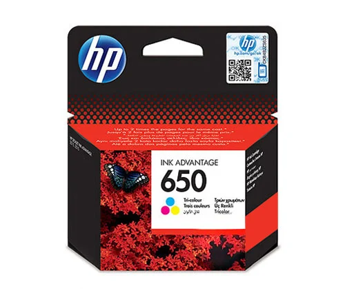 דיו למדפסת-מחסנית Ink Advantage מקורית בשלושה צבעים HP 650