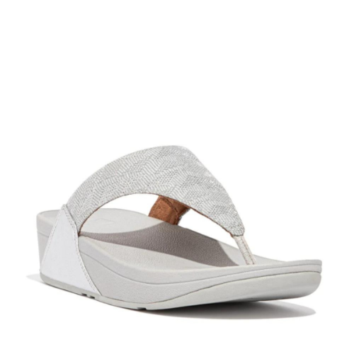 FITFLOP | פיטפלופ - Fitflop Lulu Glitz Toe-Post Sandals Silver פיט פלופ כפכפי נשים אצבע