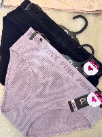 תחתון ריב pink בגזרת High leg