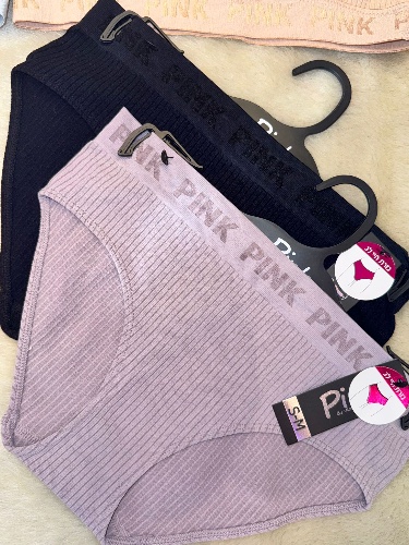 תחתון ריב pink בגזרת High leg