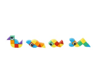 MagneTic Cbues – משחק קוביות, משולשים ועיניים מגנטיים 42 חלקים
