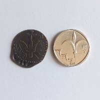 רפליקה מודרנית: פרוטת אלכסנדר ינאי החשמונאי (עוגן וכוכב)