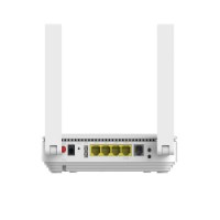 נתב Zte Zxhn F6705E Gpon Wi-Fi 7 – שם המוצר המלא פריט בודד מבט על גבו הלבן עם אנטנות עם 5GHz