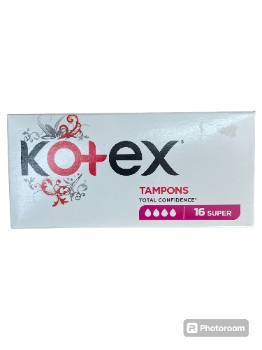 Kotex טמפונים סופר 16 יח׳