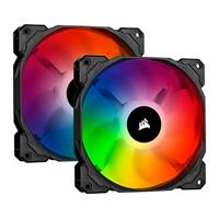 Corsair CUE SP140 RGB PRO Performance 140mm Dual Fan Kit with Lighting Node CORE