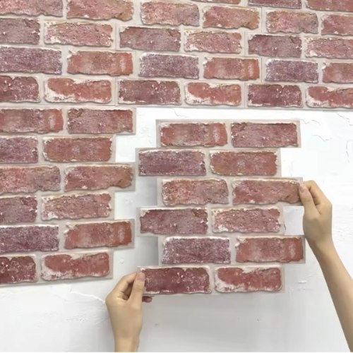 פאנלים דמויי לבנים 3D לקיר – הדבקה עצמית לעיצוב קירות מרשים בלי שיפוץ