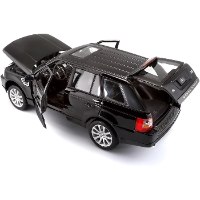 דגם מכונית בוראגו רנג' רובר ספורט שחורה 1/18 Bburago Range Rover Sport