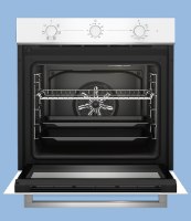 תנור בנוי מכני 65 ליטר דגם BBIE11100W בקו BEKO זכוכית לבנה