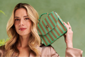 Cross Body דגם FRANCES פסים מידות 19x7x17.5 ס"מ של חברת PIP STUDIO