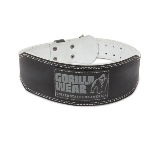 חגורת גב GORILLA WEAR 4 inch שחור/אפור